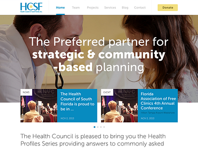 Fhc Pitch council government grid header health image slider website