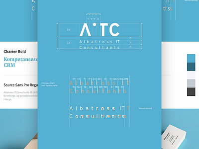 AITC Case Study branding business card case study grid logo style guide typography