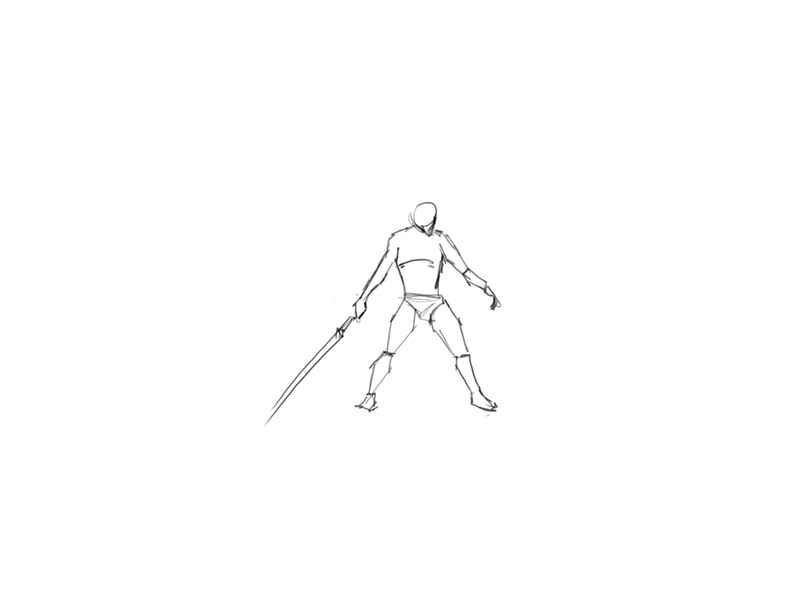 Spear Dance Animation Study animation character dance fight frame by frame gif glaive loop motion spear