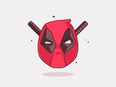 Deadpool deadpool fan art hero illustration line marvel mascot movie red superhero vector