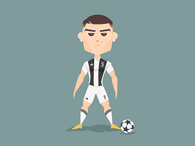 Ronaldo To Juventus adobe character cristiano fifa football illustration illustrator juventus ronaldo soccer vector worldcup
