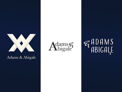 Adams & Abigale dailylogochallenge design excercise logo typography