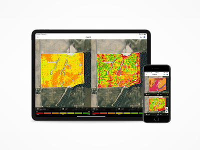 Granular / Compare Maps 2 agriculture ipad maps native app product design
