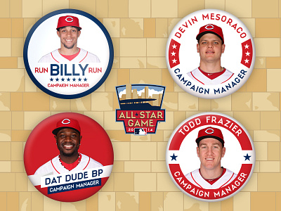 Reds All Star Social Buttons all star baseball cincinnati mlb reds social