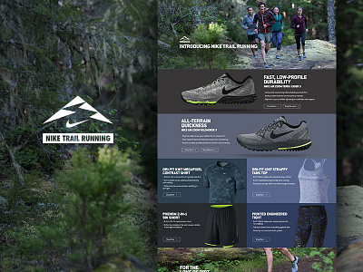 Backcountry - Nike Launch backcountry nike responsive running web design