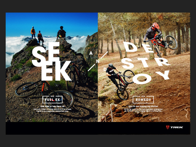 Trek // Seek and Destroy mountain bike print ad trek