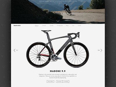 Trek // Category Page Exploration 4 bikes category page trek ux