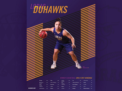 Loras College Women's Basketball Poster 1 basketball d3 loras college poster sports