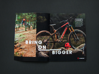 Trek // Trail Bikes - Remedy ad bicycle bike mountain biking print trek