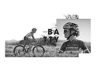 Trek // Emily Batty Branding bw emily batty mountain biking trek