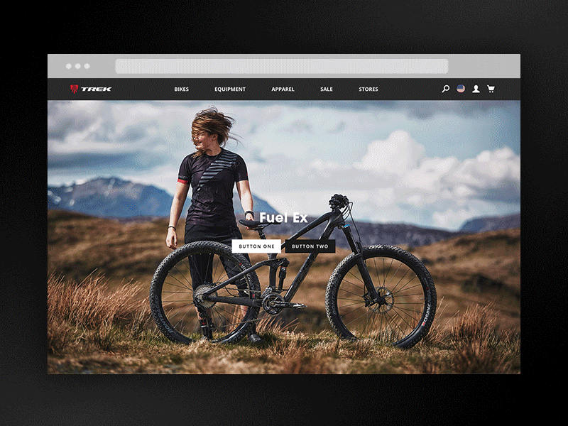 Trek // Fuel Ex Art Direction art direction bicycle bike mountain biking photography responsive trek website