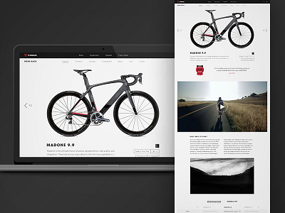 Trek // PDP Exploration bike pdp product page trek ui ux web design