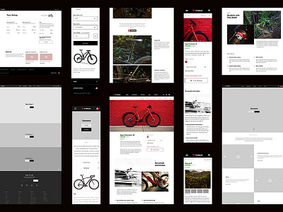 Trek // Digital Design Foundation bikes design system trek ui ux web website