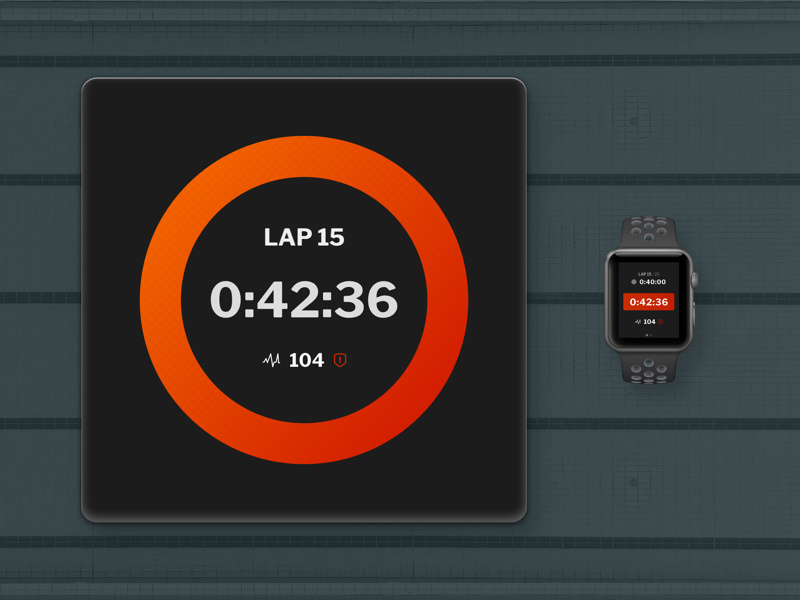 Swim Timer Concept Companion App by Daniel Randolph on Dribbble