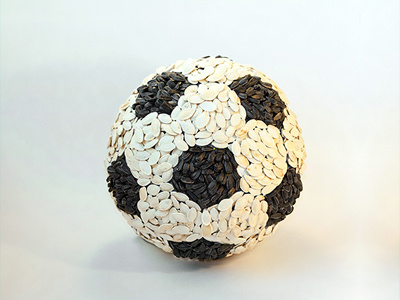 Seeds Soccer Ball dan cretu food illustration football soccer sunflower seeds