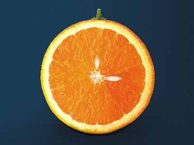 A Clockwork Orange clock dan cretu design food design food illustration fruit idea orange