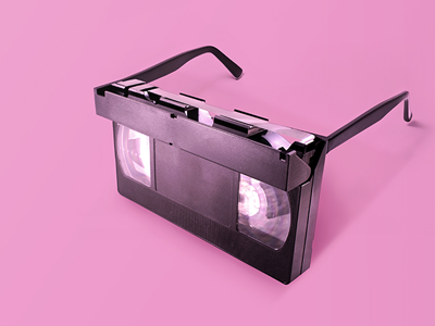 VHS glasses concept dan cretu design idea retro gadget tape glasses vhs tape video tape