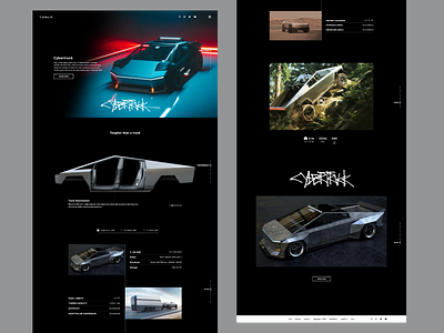 Tesla Cybertruck Site (re-design)