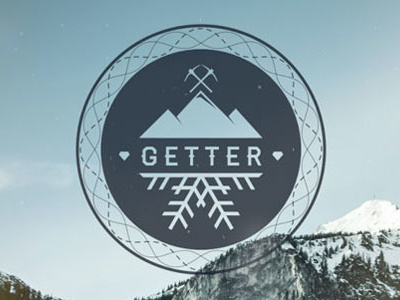 Getter badges getter grunge insignia logos modern overlays pack retro titles vintage