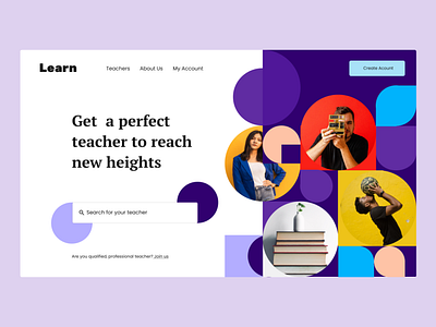 Learning Website Landing Page