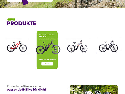 E-Bike website design