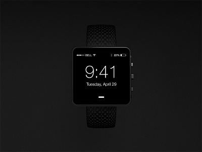 iWatch Concept Rendering (WIP) 3d apple black hardware ios product ui
