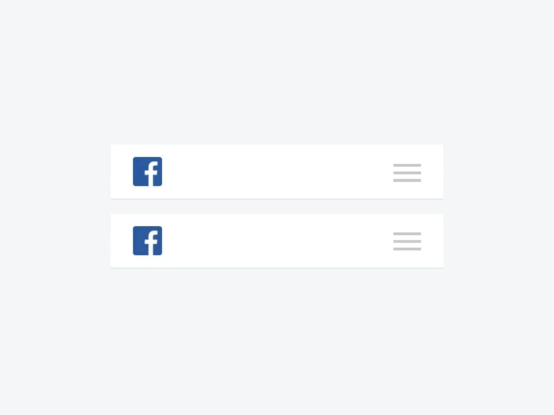 Facebookmenuconcept
