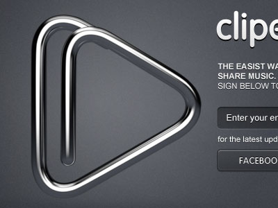 New Webapp "cliperize" 3d app browser clip music ui ux video web