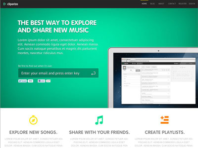Cliperize Landing Page