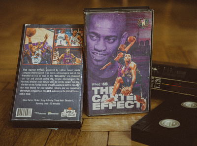 The Carter Effect VHS basketball design handmade nba photoshop sport sports design toronto toronto raptors vhs vince carter