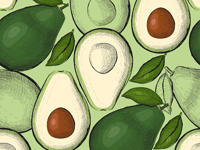 avocado seamless pattern in sketch style avocado avocado pattern backdrop background delicious design drawing element engraving hand drawn illustration juicy organic pattern raw recreation seamless summer vector vegetarian