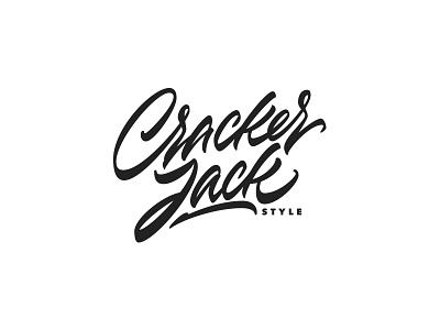 CrackerJack style brush calligraphy design illustration lettering logo logotype typography каллиграфия леттеринг лого логотип