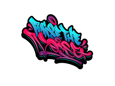 Raise the Noise brushpen calligraphy graffiti lettering logo logotype process sketch typography vector каллиграфия леттеринг