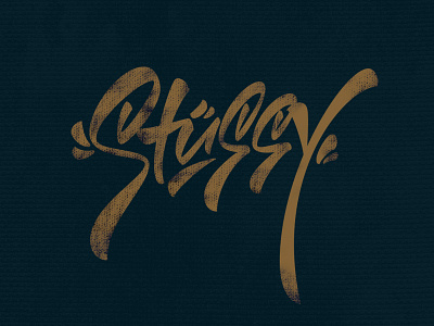Stüssy brushpen calligraphy graffiti illustration lettering logo logotype stussy stüssy type каллиграфия леттеринг