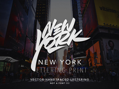 New York - vector lettering for sale america brushpen calligraphy design graffiti illustration lettering logo logotype new york newyork newyorkcity usa vector vector art каллиграфия леттеринг