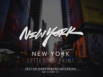 New York - vector lettering for sale brushpen calligraphy graffiti lettering logo logotype new york newyorker type typography vector каллиграфия леттеринг