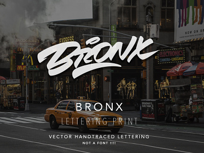 Bronx - vector lettering for sale bronx calligraphy design graffiti illustration lettering logo logotype new york process typography vector каллиграфия леттеринг