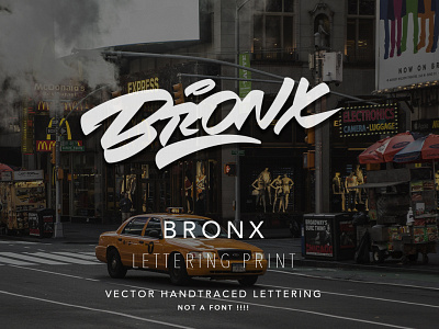 Bronx - vector lettering for sale