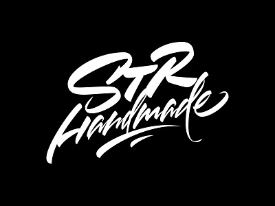 STR Handmade brushpen calligraphy craft design graffiti illustration lettering logo logotype signature каллиграфия леттеринг