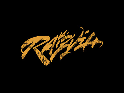 Raizvih - custom sketch of my personal logotype. brushpen calligraphy canvas crown design graffiti illustration lettering logo logotype signature tagging typography