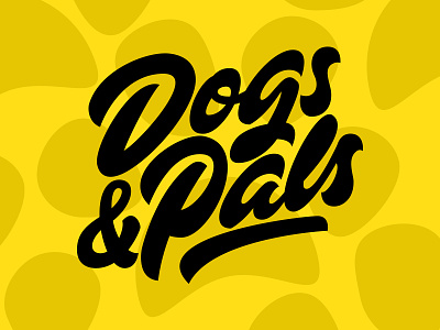 Dogs and Pals branding brushpen brushscript calligraphy dog identity lettering logo logotype pet print typography