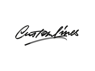 Custom Lines 1 stroke versions branding brushpen calligraphy custom freestyle identity lettering logo logotype script signature typography