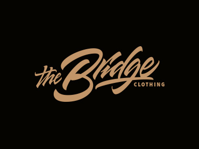The Bridge Clothing bridge brushpen calligraphy clothing lettering sport streetwear sweatshirt t shirt type wear