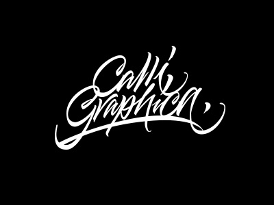 Calligraphica brushpen calligraphic calligraphy label letter lettering logo logotype shop type