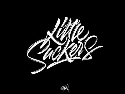 Little Suckers brushpen calligraphy clothing lettering logo signature streetwear sucker sweatshirt t shirt type