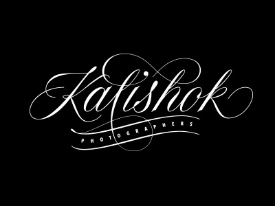 Kalishok photographers artist brushpen calligraphy classic lettering logo logotype photographer photography signature type