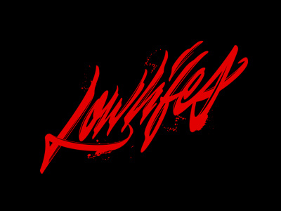 Lowlifes - t-shirt print artist brushpen calligraphy designer graffiti identity lettering logo logotype signature type