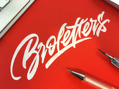 Broletters final sketch bro brushpen calligraphy clothing lettering logo signature streetwear sweatshirt t shirt type