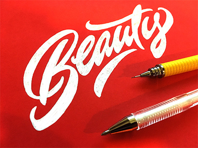 Beauty sketch beautiful beauty brushpen calligraphy clothing lettering logo signature streetwear t shirt type
