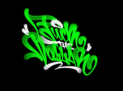 fuck the dollar brushpen calligraphy fat cap graffiti lettering logo logotype procreate spray tagging type каллиграфия леттеринг
